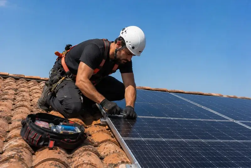 Maintenance et monitoring de panneaux solaires à Fuilla