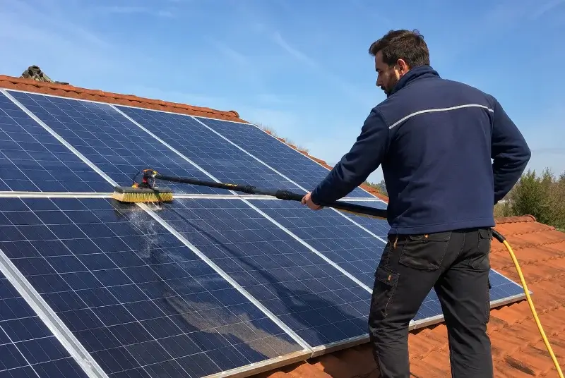 Nettoyage et entretien de panneaux solaires à Fuilla